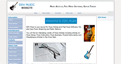 Desktop Screenshot of ddvmusic.com
