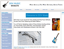 Tablet Screenshot of ddvmusic.com
